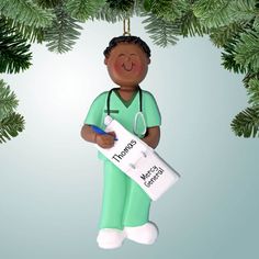 male nurse ornaments