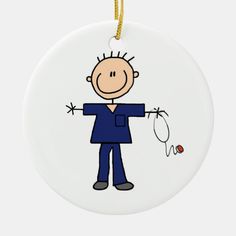 male nurse ornaments