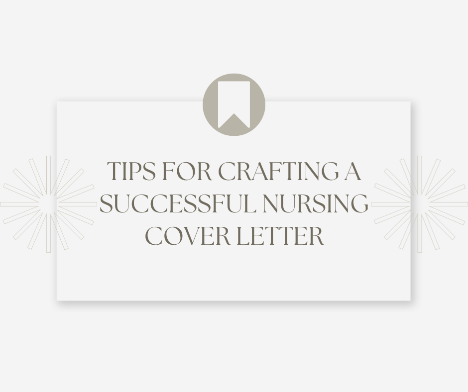 Tips Nursing Cover Letter